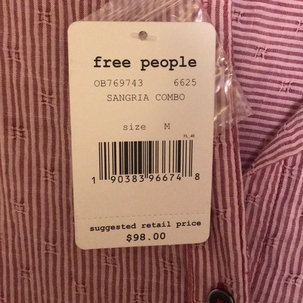 NWT Free People Button Down - Picture 3 of 5